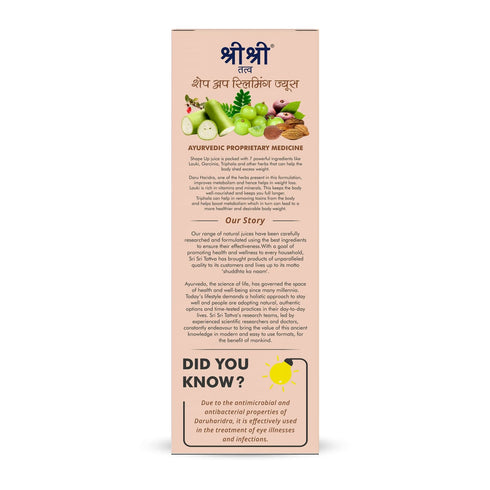 Sri sri tattva shape up slimming juice
